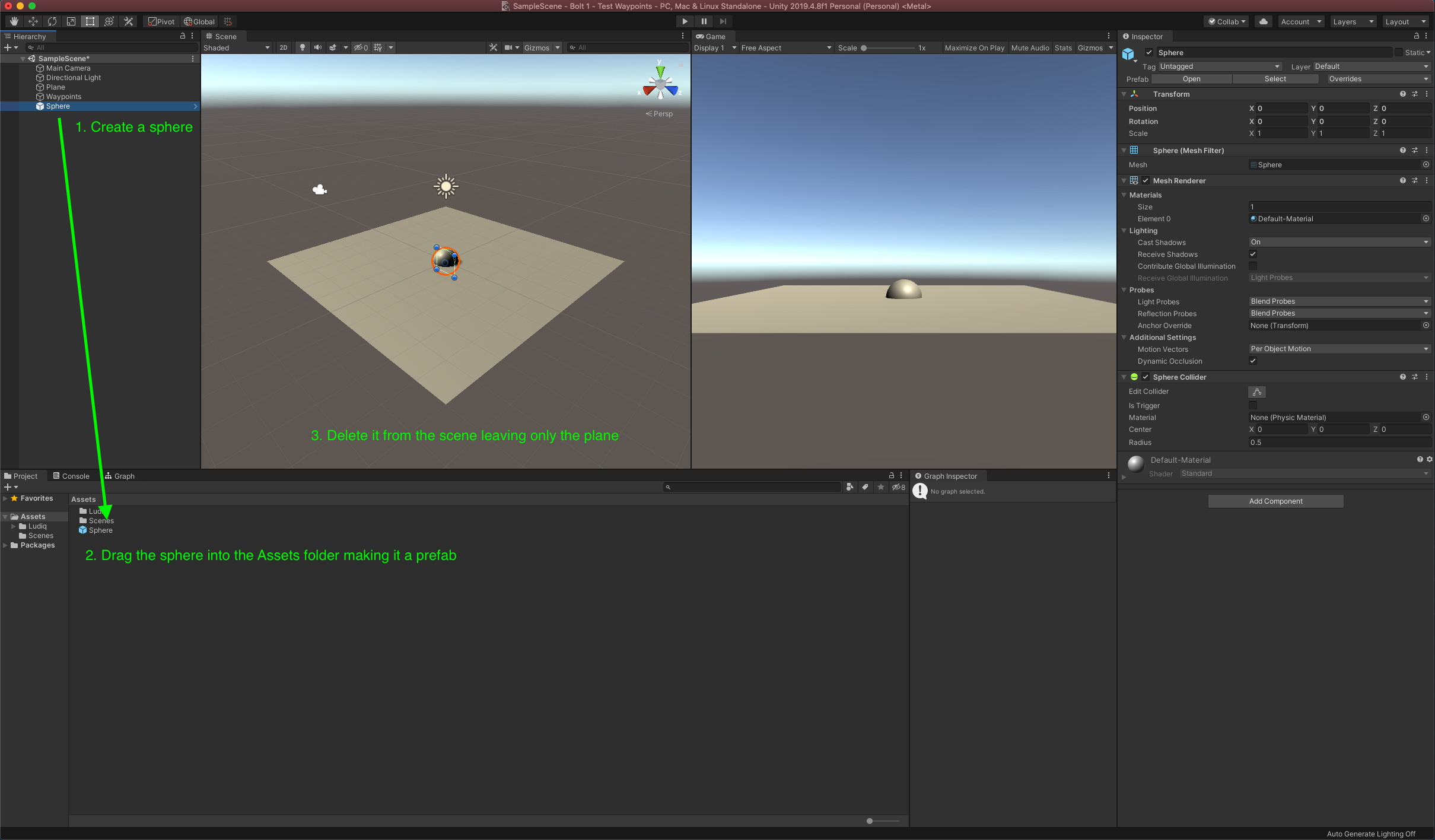 Bolt - Instantiate Game Objects